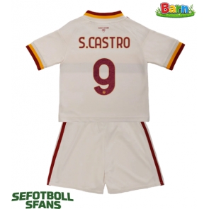 AS Roma Santiago Castro #9 Bortaställ Barn 2026-27 Kortärmad (+ Korta byxor)